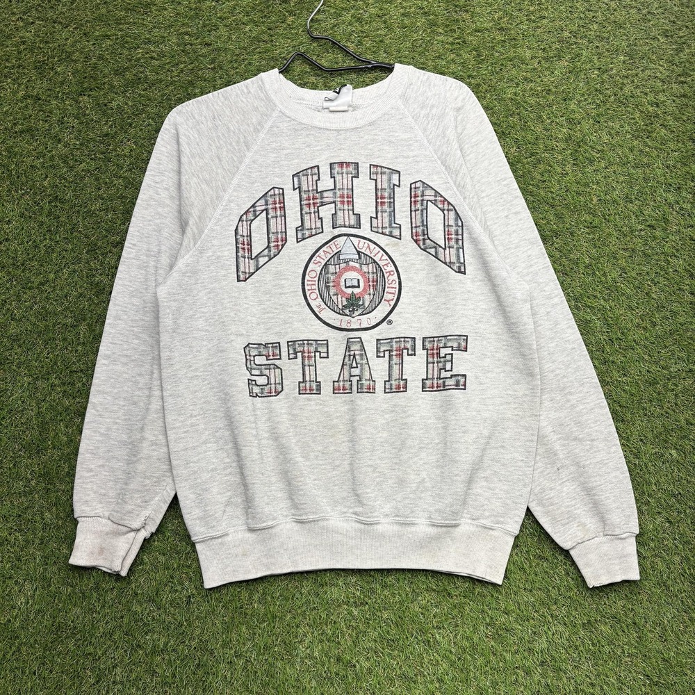 Vintage Ohio State Buckeyes Sweatshirt Mens XL Gray NCAA Football Lee Crewneck